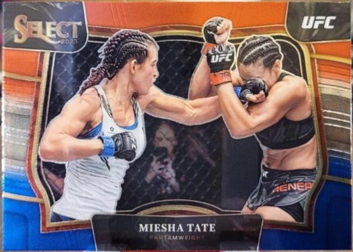 Miesha Tate 2023 Panini Select UFC Octagonside #253 Red Blue Prizm