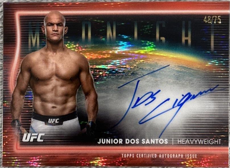 Junior Dos Santos 2025 Topps Midnight UFC Horizon Signatures #HNS-JD Dusk