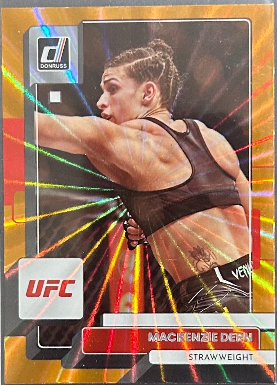 Mackenzie Dern 2023 Panini Donruss UFC Base #15 Orange Laser