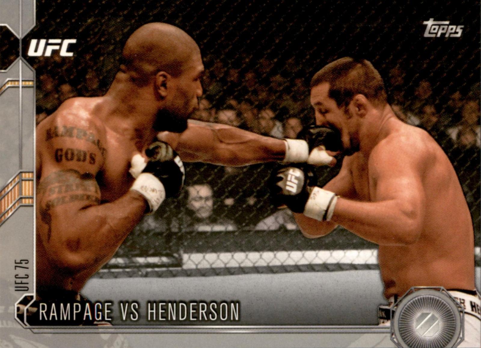 Quinton Jackson / Dan Henderson 2015 Topps UFC Chronicles Base #55 Silver
