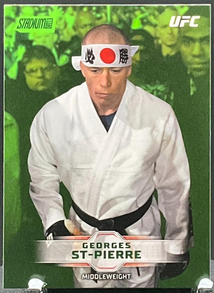 Georges St-Pierre 2026 Topps Stadium Club UFC Base #63 Lime Green