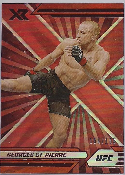 Georges St-Pierre 2022 Panini Chronicles UFC Base XR #287 Red