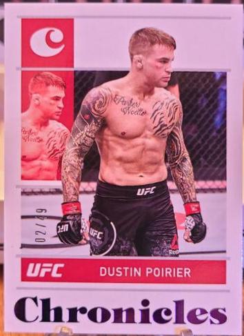 Dustin Poirier 2022 Panini Chronicles UFC Base Chronicles #23 Purple