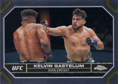 Kelvin Gastelum 2024 Topps Chrome UFC Base #110 Sepia Refractor