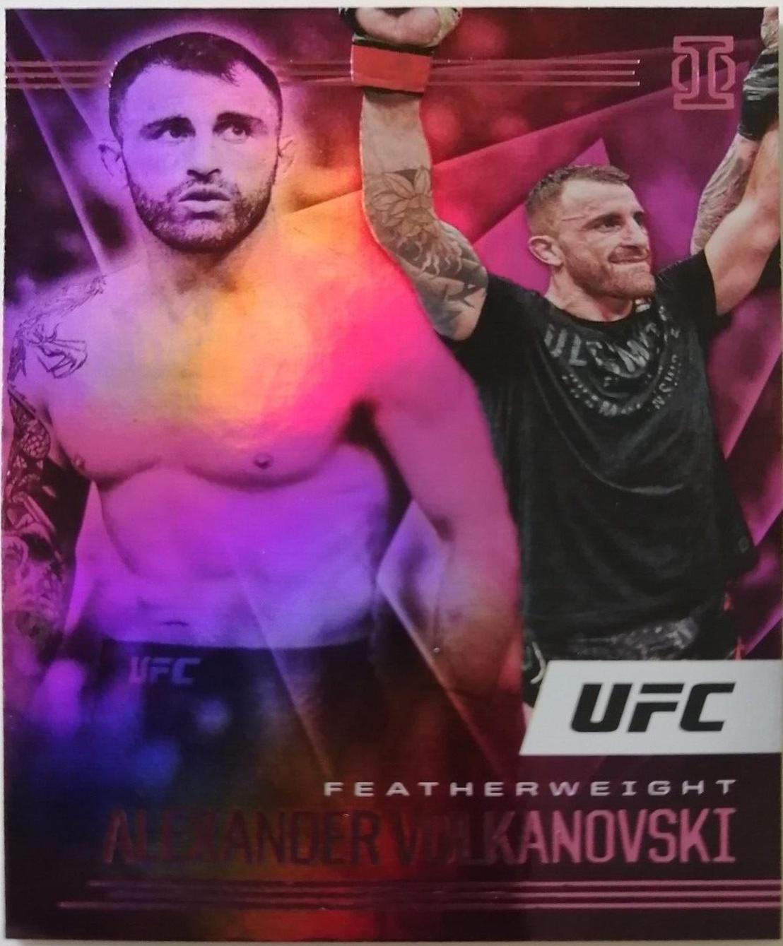 Alexander Volkanovski 2021 Panini Chronicles UFC Base Illusions #161 Pink