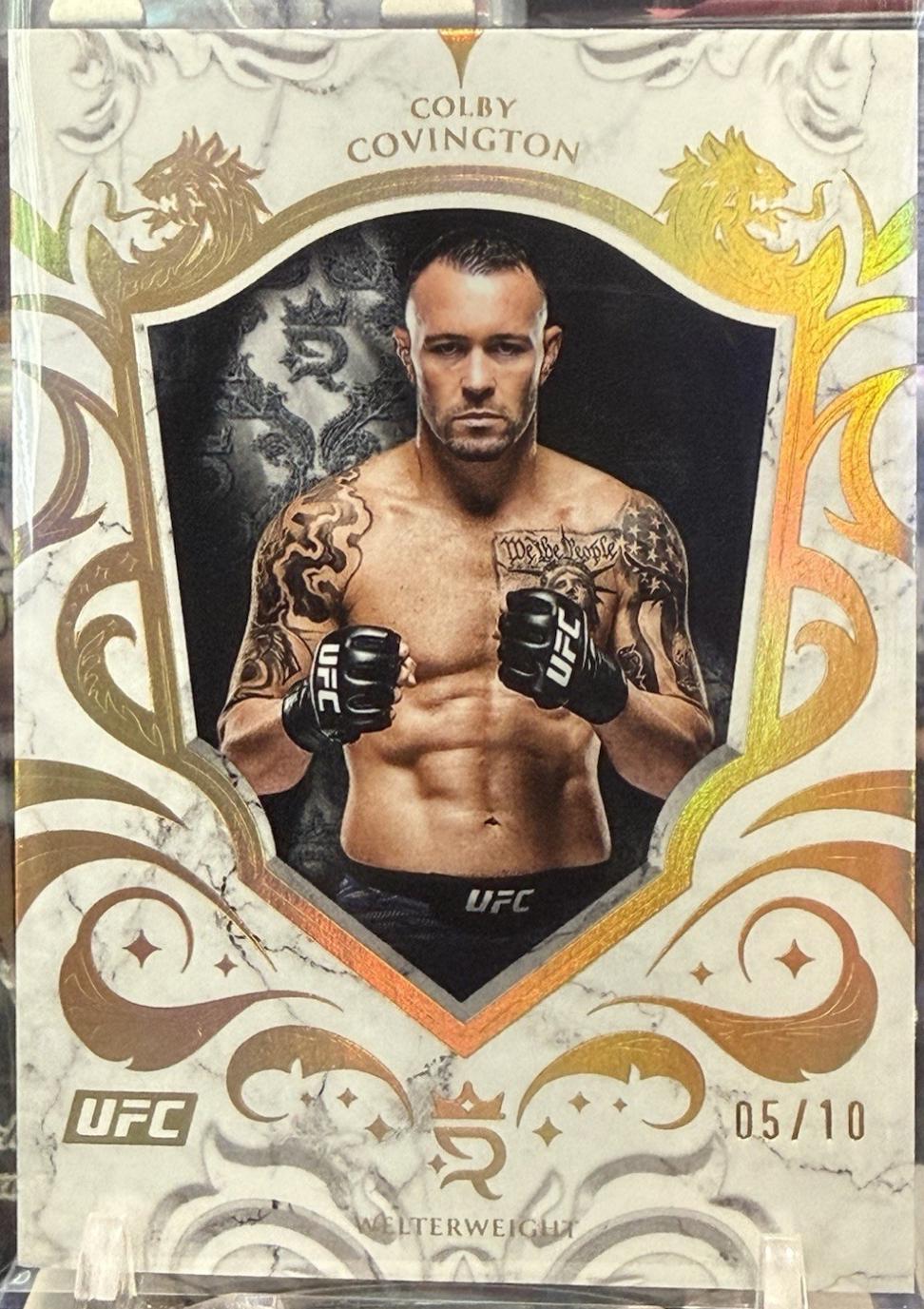 Colby Covington 2025 Topps Royalty UFC Base #92 Gold