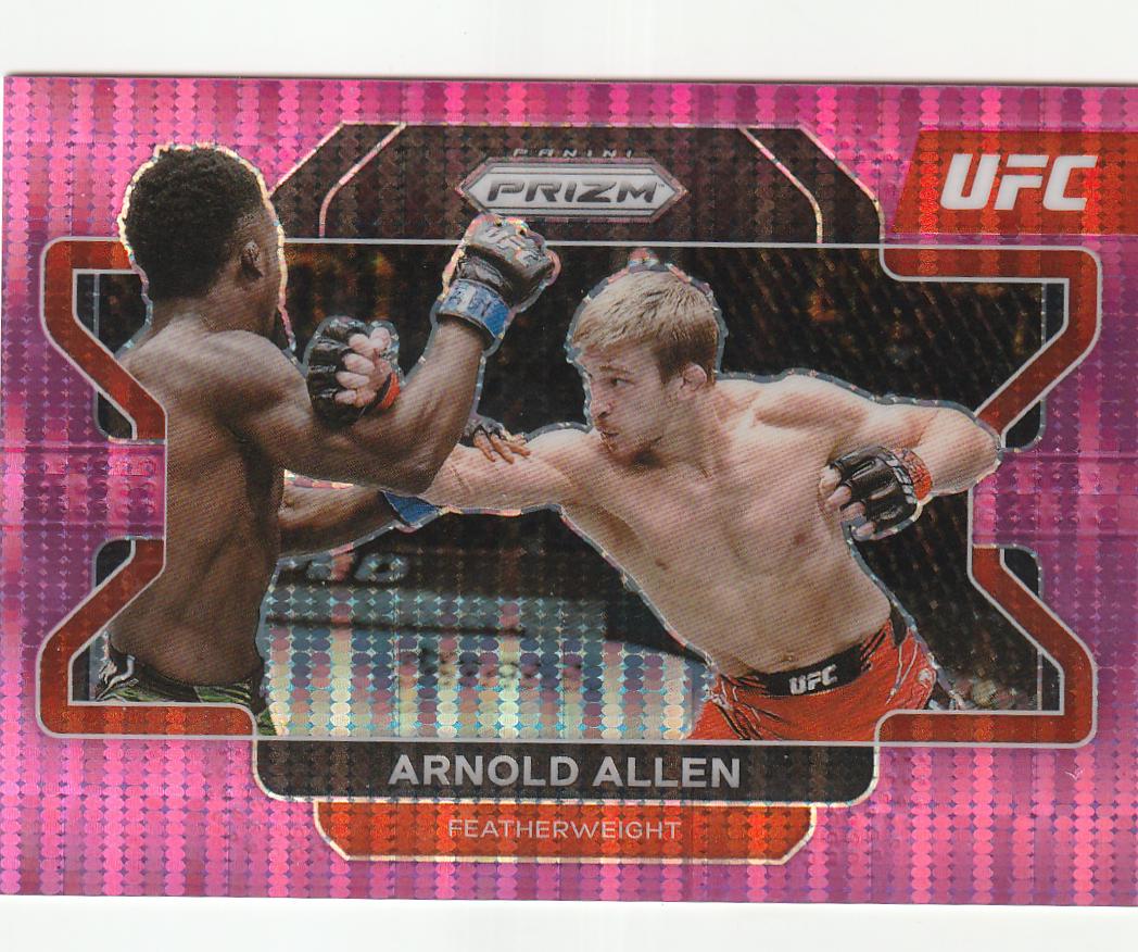 Arnold Allen 2022 Panini Prizm UFC Base #95 Pink Pulsar