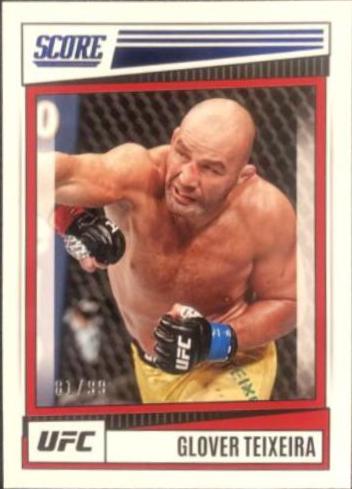 Glover Teixeira 2022 Panini Chronicles UFC Base Score #192 Blue