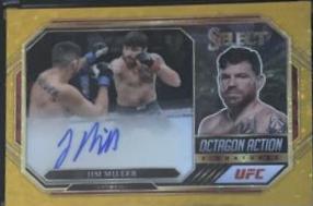 Jim Miller 2023 Panini Select UFC Octagon Action Signatures #6 Black