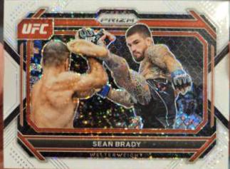 Sean Brady 2023 Panini Prizm UFC Base #51 White Sparkle