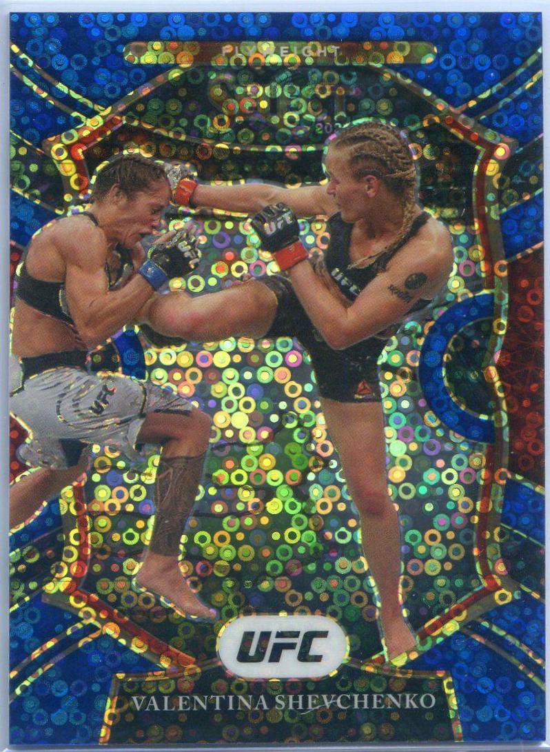 Valentina Shevchenko 2021 Panini Select UFC Octagonside #281 Blue Disco