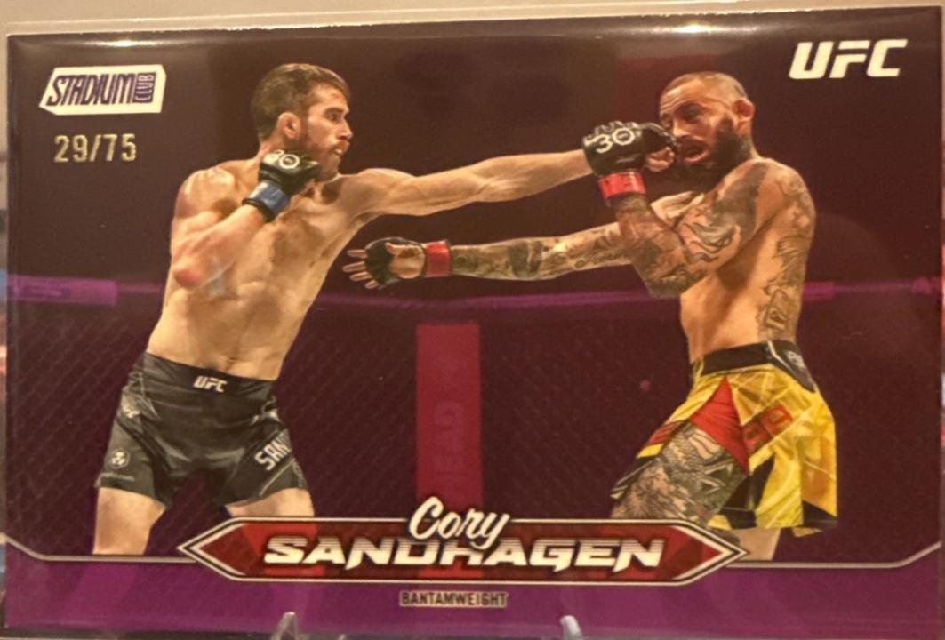 Cory Sandhagen 2025 Topps Stadium Club UFC Base #7 Purple