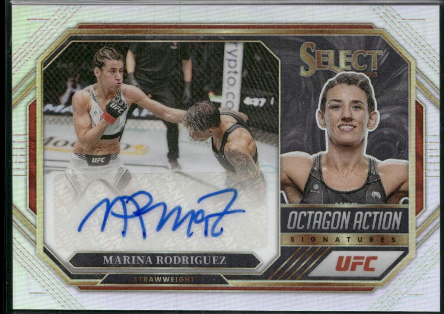 Marina Rodriguez 2023 Panini Select UFC Octagon Action Signatures #22 Disco