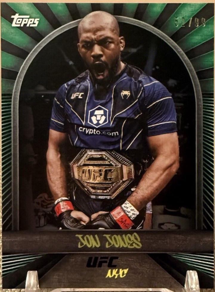 Jon Jones 2024 Topps UFC NYC Base #1 Green