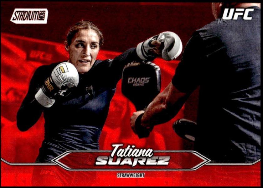 Tatiana Suarez 2025 Topps Stadium Club UFC Base #174 Red