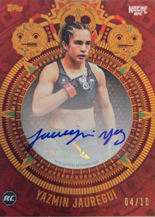Yazmin Jauregui 2024 Topps Noche UFC Base Autographs #17A Red