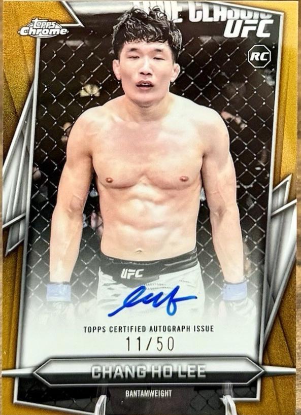 Chang Ho Lee 2026 Topps Chrome UFC Base Autographs #BAV-CE Gold Refractor