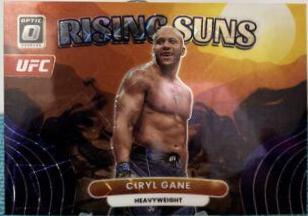 Ciryl Gane 2023 Panini Donruss Optic UFC Base #95 Purple Velocity