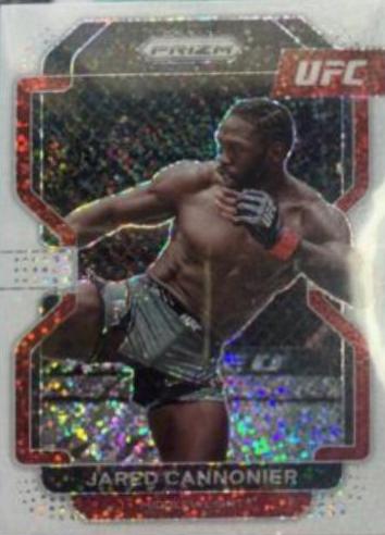 Jared Cannonier 2022 Panini Prizm UFC Base #155 White Sparkle