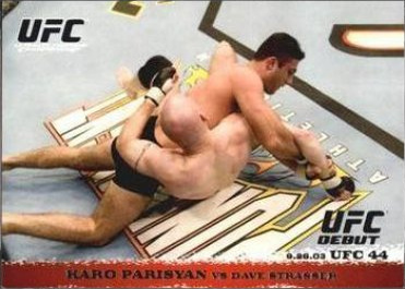 Karo Parisyan / Dave Strasser 2009 Topps UFC Round 1 Base #16 Black