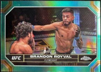 Brandon Royval 2024 Topps Chrome UFC Base #31 Aqua Refractor
