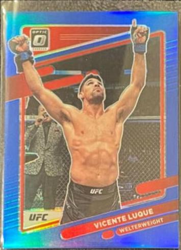 Vicente Luque 2022 Panini Donruss Optic UFC Base #92 Blue