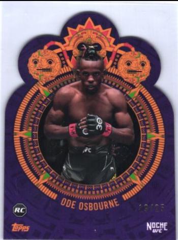 Ode Osbourne 2024 Topps Noche UFC Base #15 Purple Die-Cut