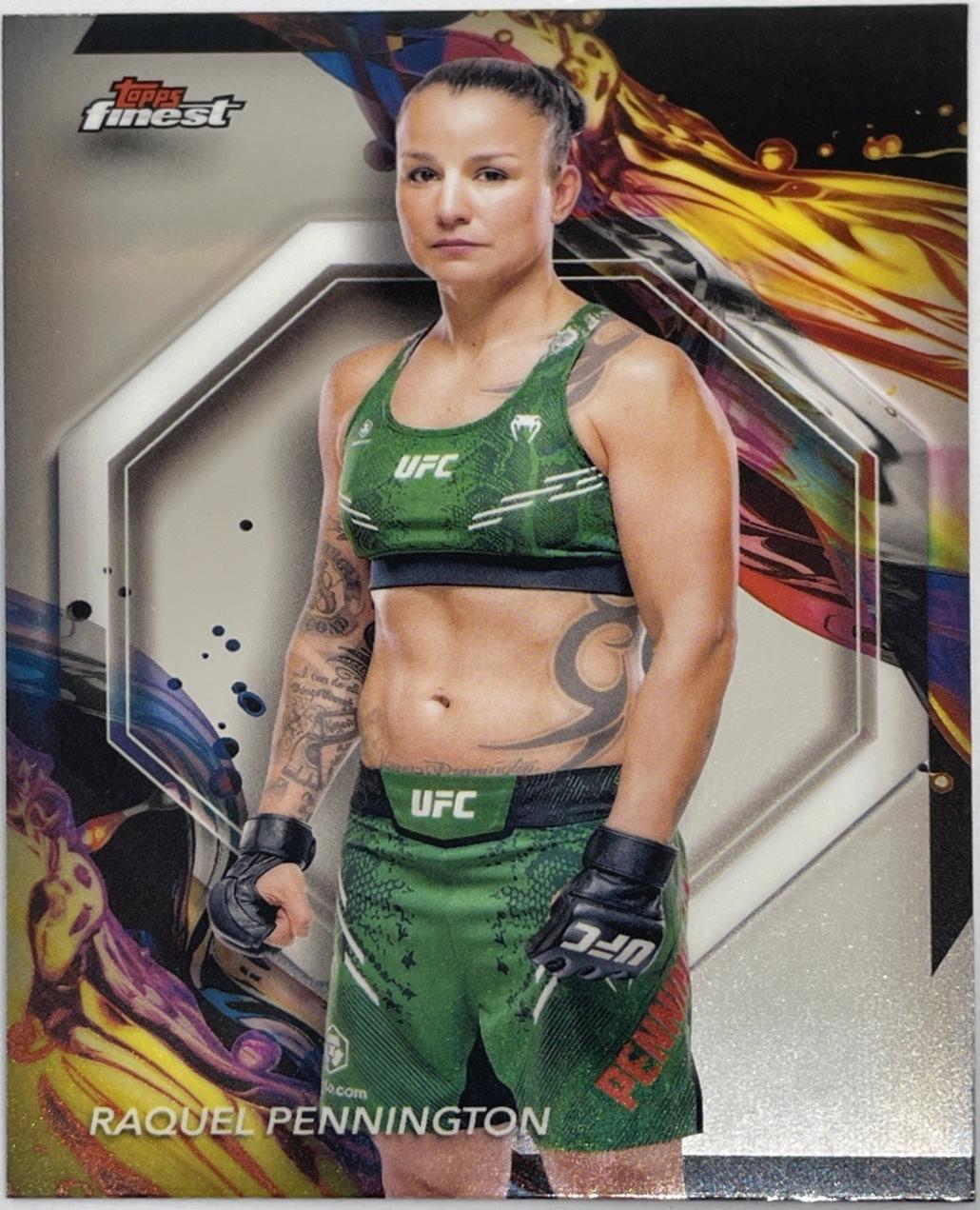 Raquel Pennington 2024 Topps Finest UFC Base Uncommon #148 Refractor