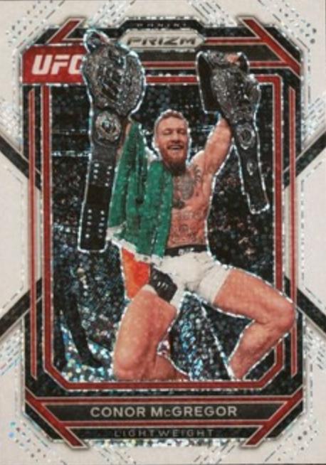 Conor McGregor 2023 Panini Prizm UFC Base #125 White Sparkle