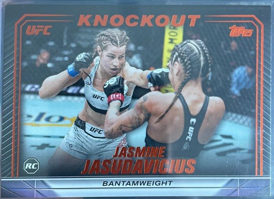 Jasmine Jasudavicius 2024 Topps Knockout UFC Base #50 Orange