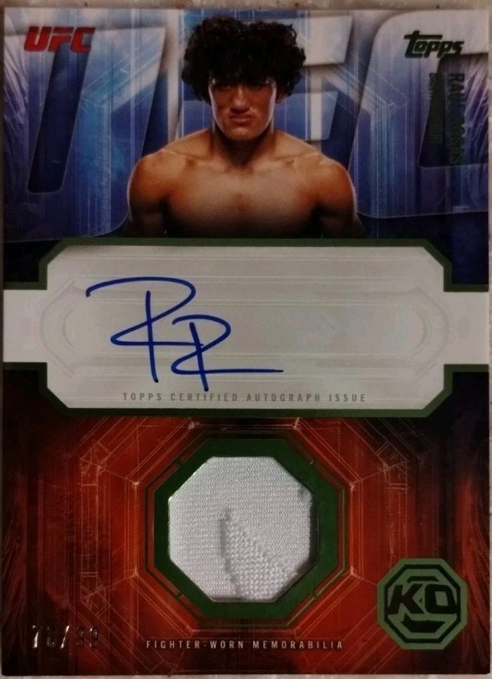 Raul Rosas 2026 Topps Knockout UFC Knockout Autograph Relics #KAR-RR Red