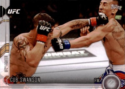 Cub Swanson 2015 Topps UFC Chronicles Base #141 Red