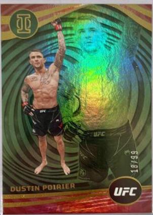 Dustin Poirier 2023 Panini Chronicles UFC Base Illusions #270 Green