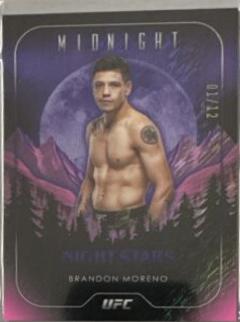Brandon Moreno 2024 Topps Midnight UFC Base #9 Midnight
