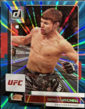 Bryce Mitchell 2023 Panini Donruss UFC Base #108 Teal Laser