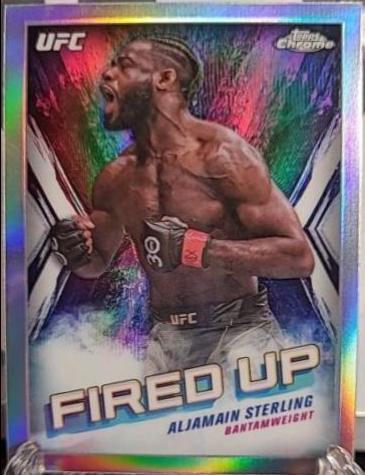 Aljamain Sterling 2024 Topps Chrome UFC Fired Up #FDP-25 Refractor