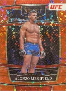 Alonzo Menifield 2022 Panini Select UFC Concourse #4 Red Disco