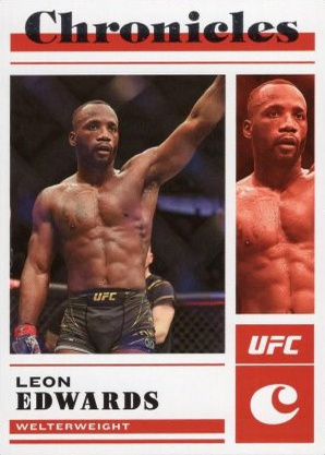 Leon Edwards 2023 Panini Chronicles UFC Base Chronicles #36 Green