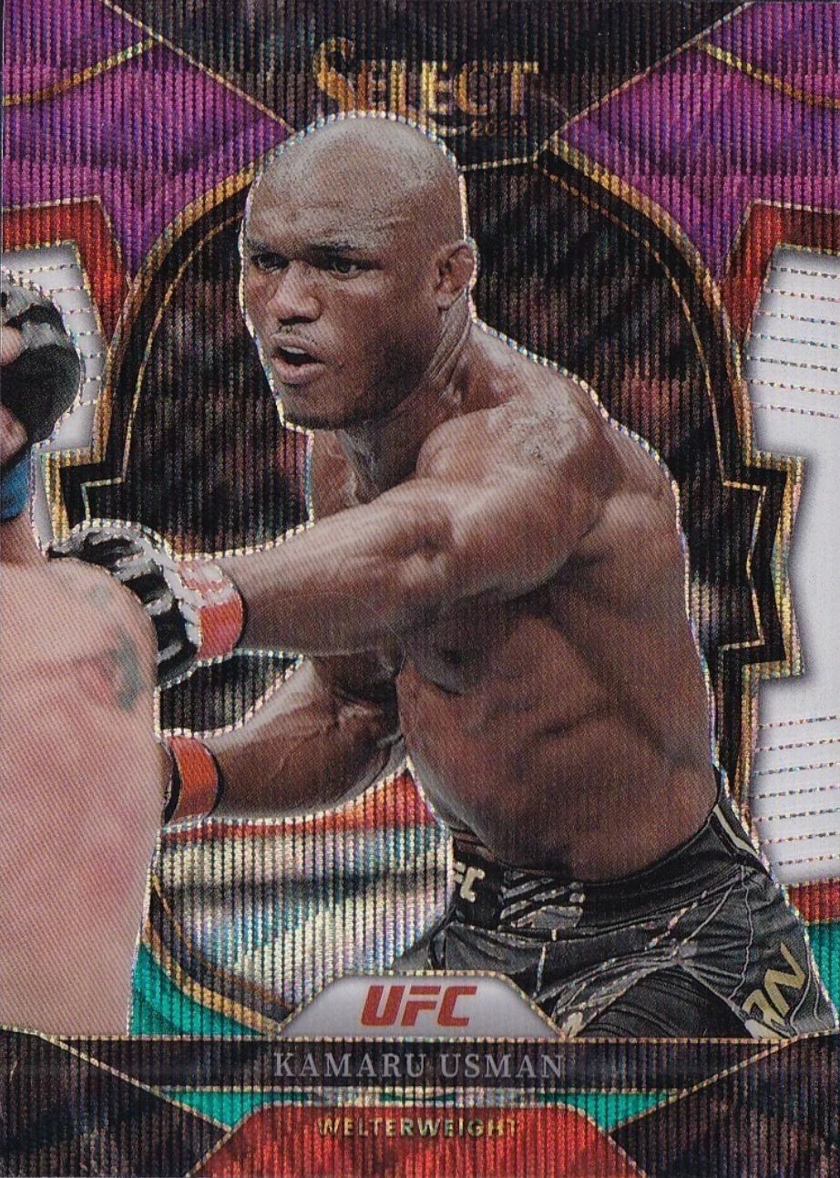 Kamaru Usman 2023 Panini Select UFC Concourse #35 Tri Color