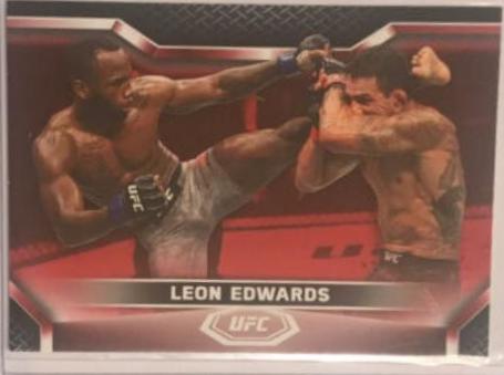 Leon Edwards 2020 Topps UFC Knockout Base #22 Red