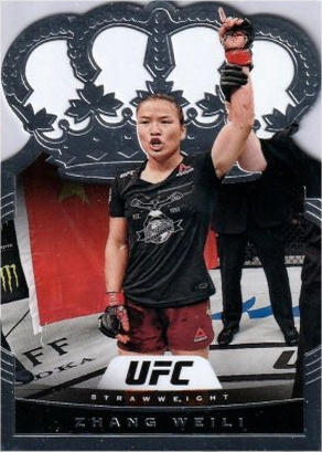 Zhang Weili 2021 Panini Chronicles UFC Base Crown Royale #11 Asia Gold