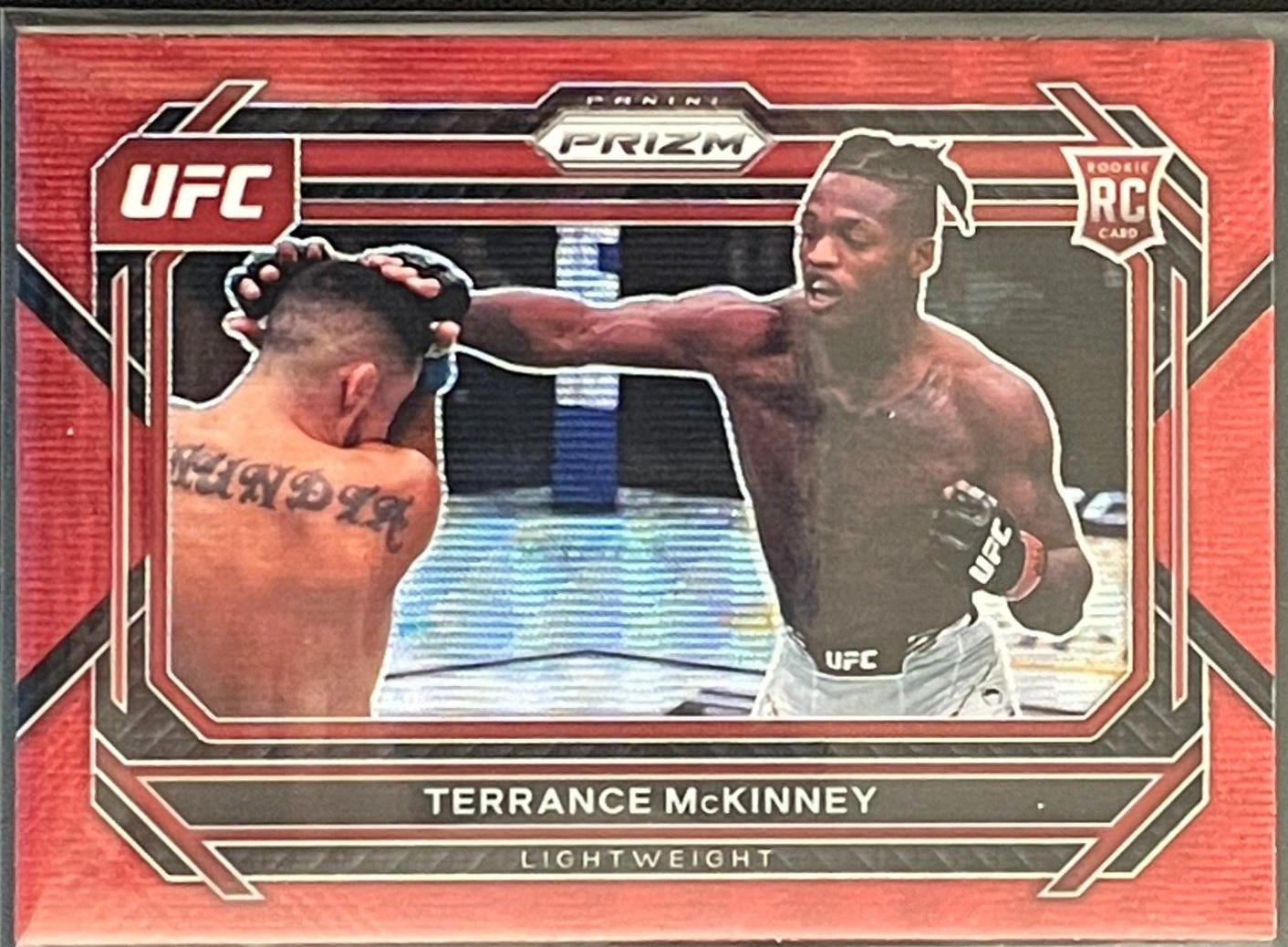 Terrance McKinney 2023 Panini Prizm UFC Base #31 Ruby Wave