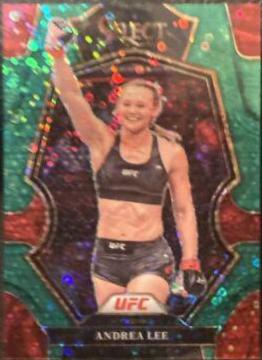 Andrea Lee 2023 Panini Select UFC Premier Level #158 Green Disco