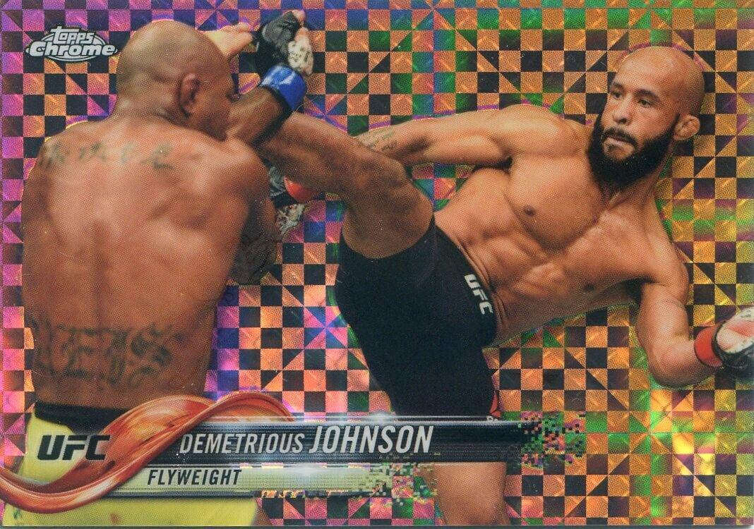 Demetrious Johnson 2018 Topps Chrome UFC Base #1 Xfractor