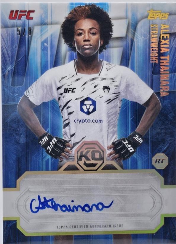 Alexia Thainara 2026 Topps Knockout UFC Knockout Autographs #KOA-ATA Gold
