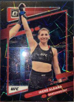 Irene Aldana 2022 Panini Donruss Optic UFC Base #35 Black Velocity