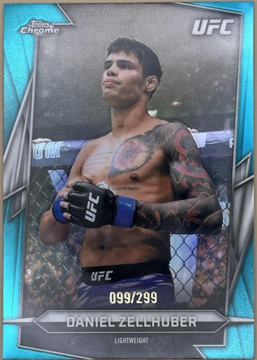 Daniel Zellhuber 2026 Topps Chrome UFC Base #192 Aqua Refractor
