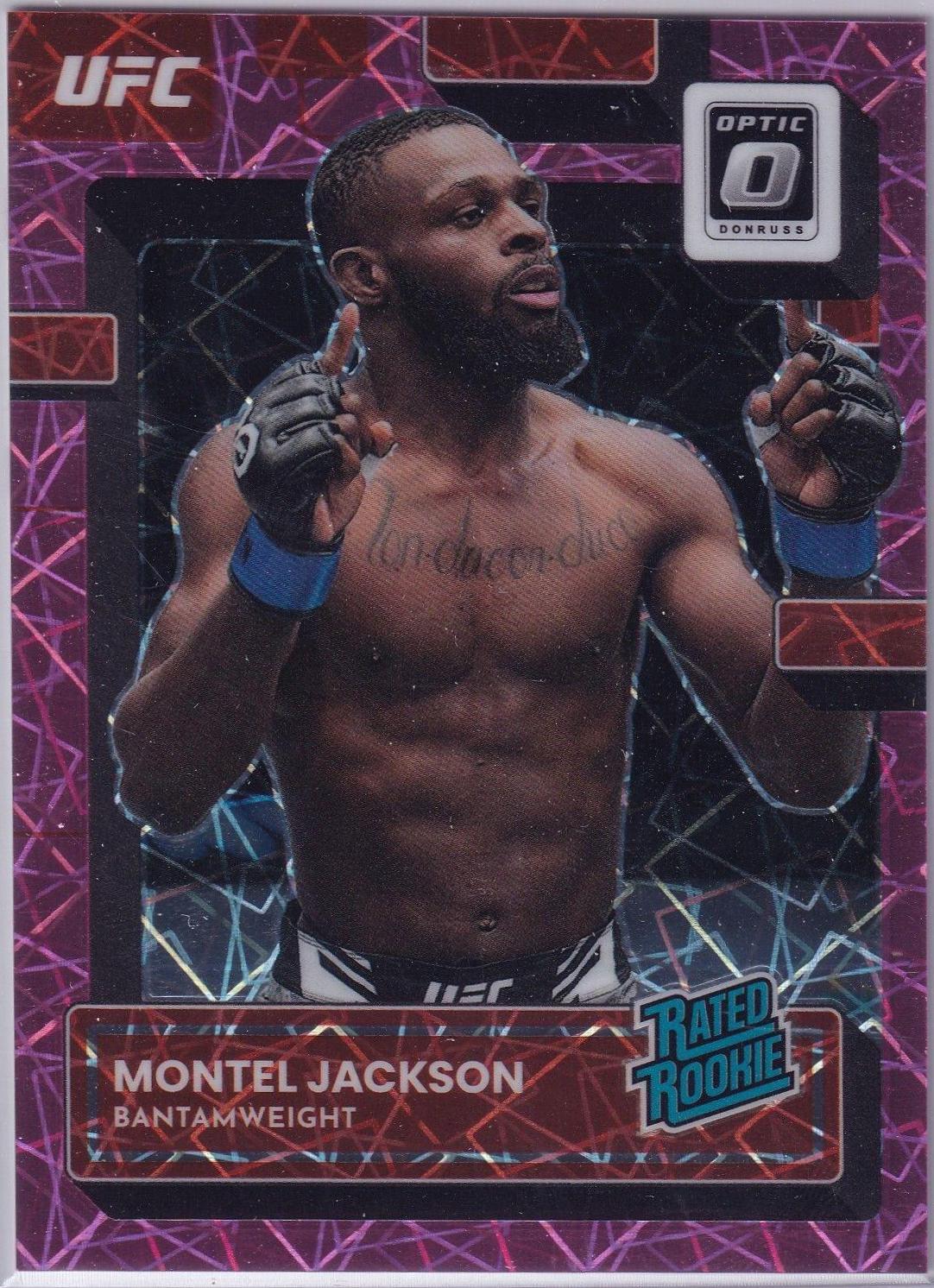 Montel Jackson 2023 Panini Donruss Optic UFC Base #131 Pink Velocity