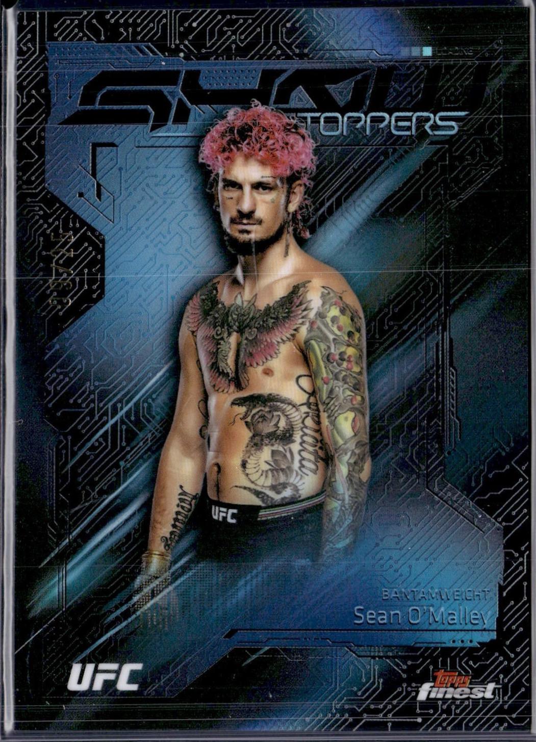 Sean O'Malley 2025 Topps Finest UFC Showstoppers #SS-18 Black Refractor