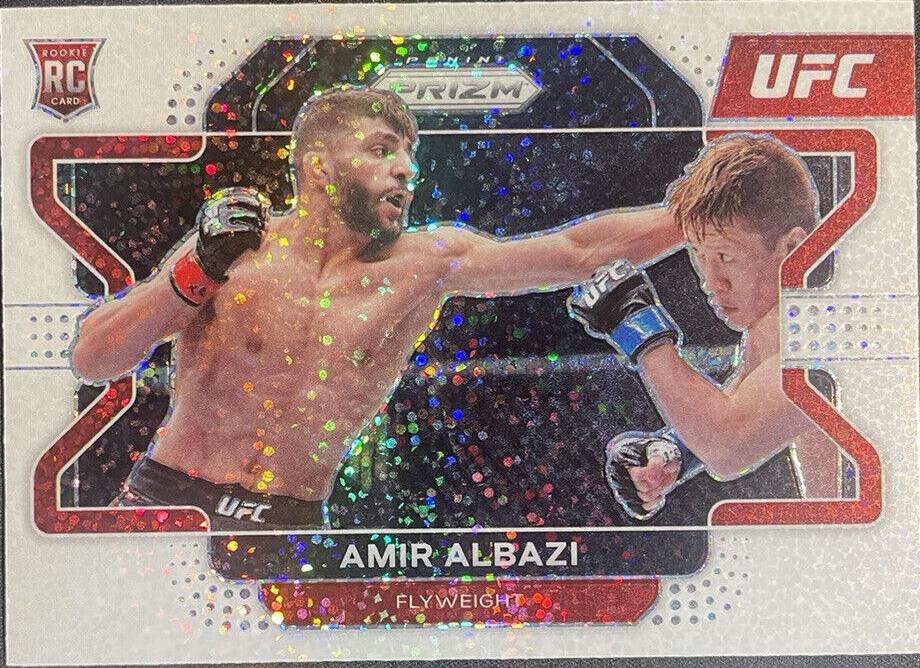 Amir Albazi 2022 Panini Prizm UFC Base #75 White Sparkle
